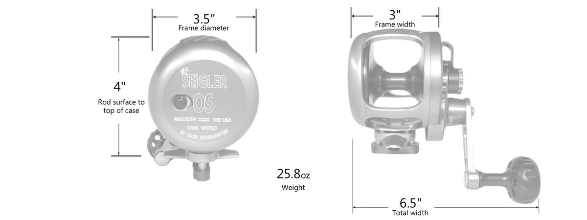 Seigler Reels Offshore Small Lever Drag Reels 